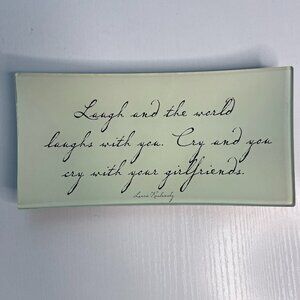 Ben’s Garden Glass Decoupage Tray - “Girlfriends”